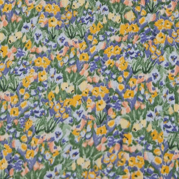 New Zara Floral Print Pleated Multicolor Blouse Size Small - Picture 5 of 11